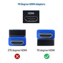 Cable Matters vinklad HDMI adapter 8K60Hz 4K120Hz HDR 2-pack