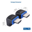 Cable Matters vinklad HDMI adapter 8K60Hz 4K120Hz HDR 2-pack