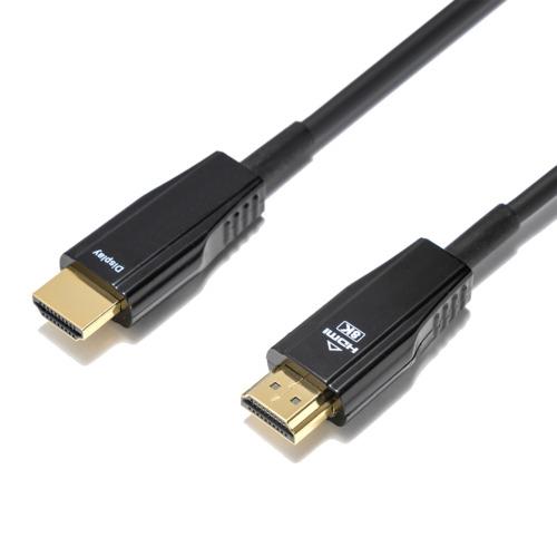 DELTACO certifierad 20m Ultra High Speed HDMI 2.1 aktiv AOC Optisk Fiberkabel 8K 60Hz 4K 120Hz 48Gbps Dynamic HDR, eARC, VRR kompatibel