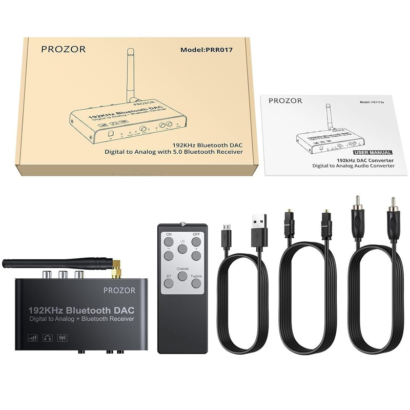 Digital to analog omvandlare 192KHz bluetooth DAC stereo