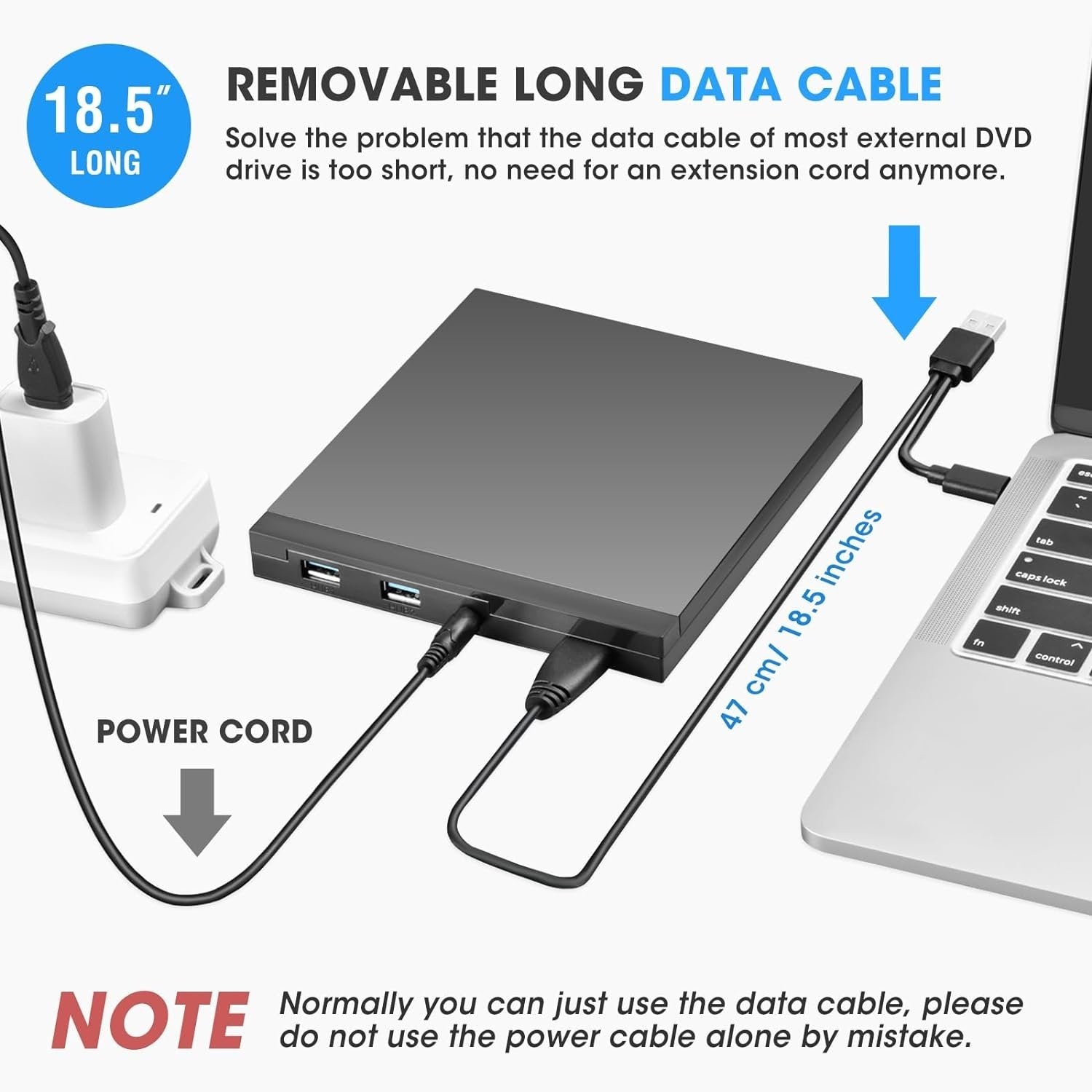 NÖRDIC Bärbar CD Brännare och spelare och USB hubb med SD/Micro-SD kortläsare