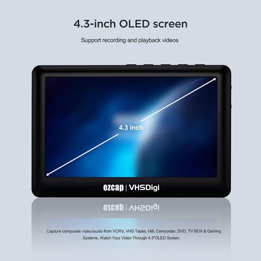 Ezcap Video till Digital Converter, CVBS Video Recorder med 4,3 tums L