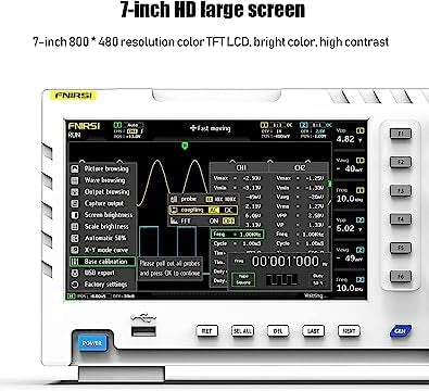 FNIRSI-1014D Desktop Oscilloskop 100MHZ*2 1GS/s 2 i 1 Dubbelkanals Digitalt Oscilloskop 10MHZ Signalgenerator