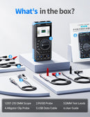 FNIRSI DST-210 Handhållen Oscilloskop 10MHz Bandbredd, 19999 Counts, Digitalt Oscilloskop Multimeter DDS Generator 3I1, 48MS/s Samplingsfrekvens