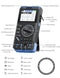 FNIRSI DST-210 Handhållen Oscilloskop 10MHz Bandbredd, 19999 Counts, Digitalt Oscilloskop Multimeter DDS Generator 3I1, 48MS/s Samplingsfrekvens