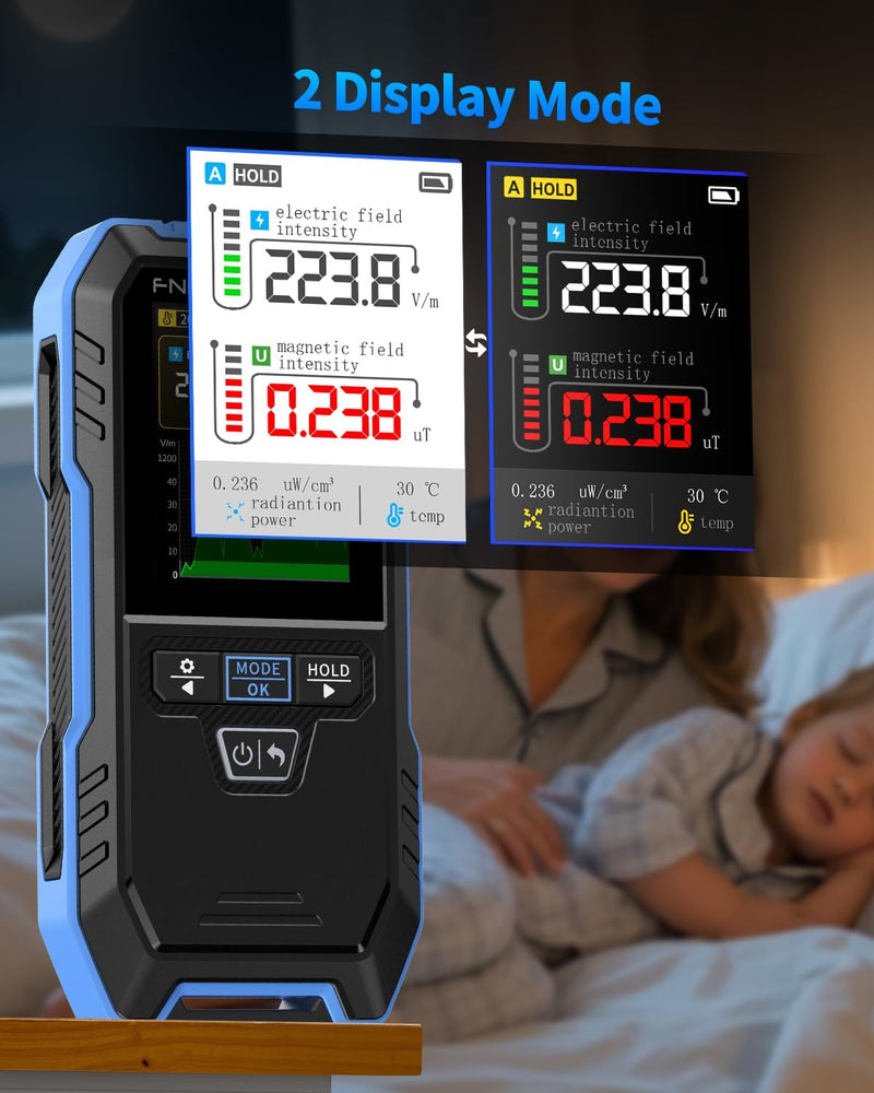 FNIRSI ERD-10 4-I-1 Elektromagnetisk Strålningsdetektor