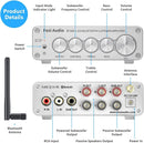 Fosi Audio BT30D-S Bluetooth 5.0 Stereo Audio Receiver Förstärkare 2.1 Channel Mini Hi-Fi Class D Integrated Amp 2X50 Watt