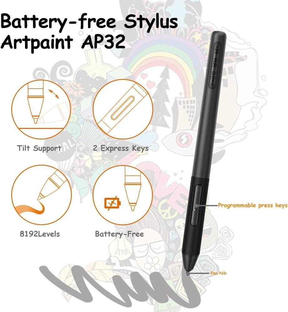 GAOMON M10K Version Pen Tablet - 25,4 x 16,9 cm grafisk tablett med 8192 tryckkänslighetsnivåer
