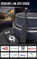 Google Certified TV Stick 4K HDR Android TV 14 WiFi Play Store Supports Netflix, YouTube, Disney+