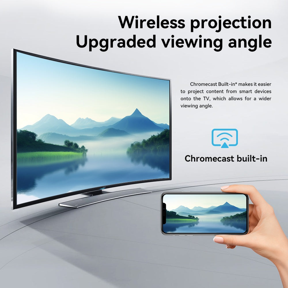 Google Certifierad TV-sticka 4K HDR Android TV 14 WiFi Play Store stöd för Netflix, YouTube, Disney+