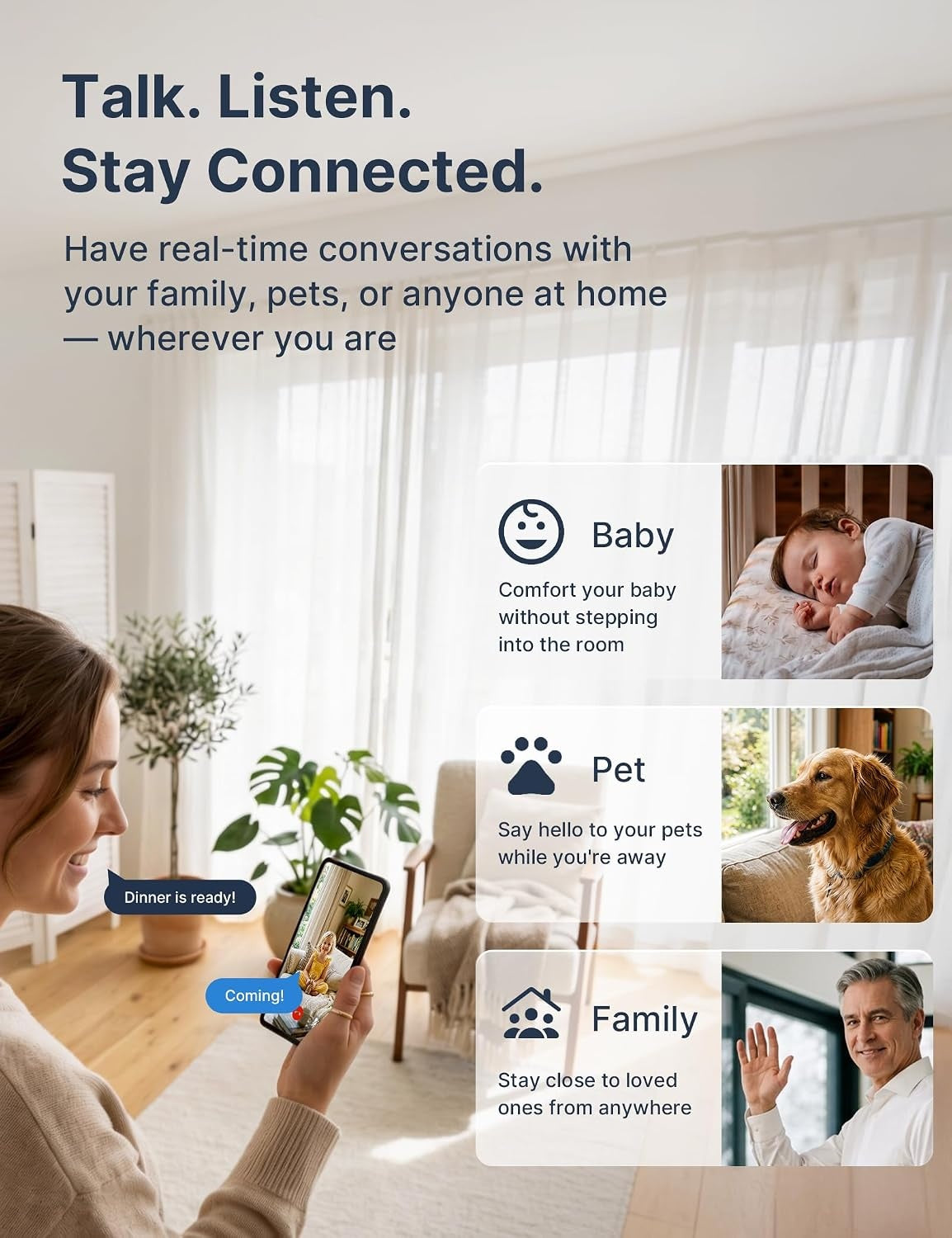 Indoor Surveillance 1080P Camera 4-pack