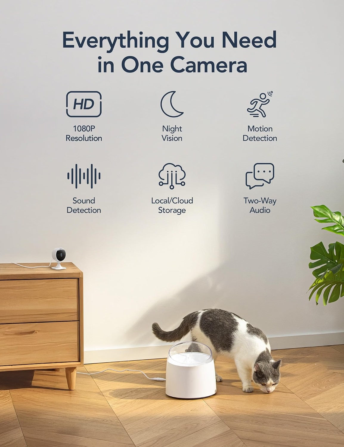 Indoor Surveillance 1080P Camera 4-pack