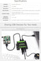 Industriell USB HUB för 2 datorer till 4 USB 3.2 portar, switchbar, monterbar, kompatibel med Windows Linux Mac