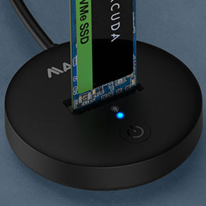 Maiwo USB-C 3.2 Dockingstation för NVMe M.2 SSD 10Gbps