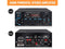 NÖRDIC Bluetooth 5.0 stereo amplifier 60+60W RMS förstärkare 2 mikrofon input digital audio karaoke