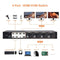 HDMI KVM Switch 4 PC till 3 monitorer 4K60Hz headset, audio mikrofon, RJ45 LAN