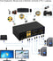KVM 2x2 DP Switch Dual Monitor Displayport 1.2 4K60Hz 4:4:4 med 2x3.5mm och 4xUSB-A