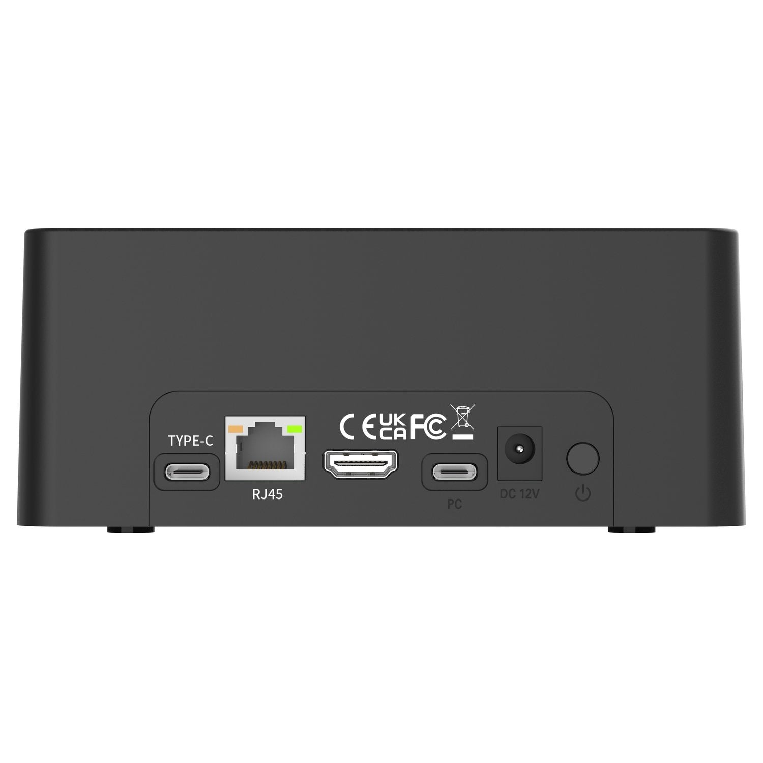 Maiwo HDD USB-C Dubbel dockningsstation med klon 10Gbps HDMI 4K60Hz Giga Lan kortläsare SD och MicroSD USB HUB 2xUSB-A och 2xUSB-C