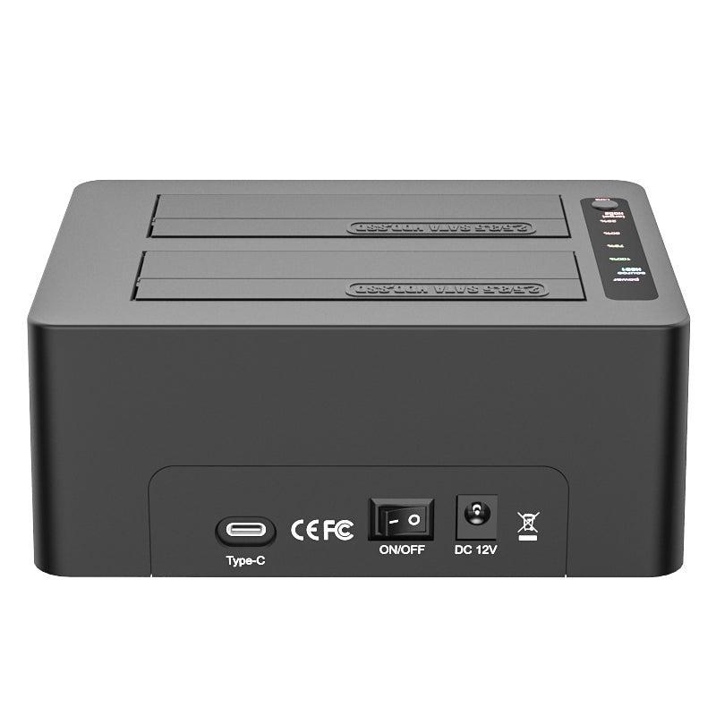 Maiwo K3082C USB C 3.1 GEN2 10Gbps Dockningsstation för 2st 2,5 3,5 SATA HDD SSD upp till 20TB med stöd för UASP, Stöd för SATAIII 6Gbps