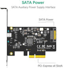 Maiwo KC008 PCI Express x4 kort till 1x extern USB Type C 20 Gbps USB 3.2 Gen 2x2 PCIe 3.0 x4