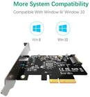 Maiwo KC008 PCI Express x4 kort till 1x extern USB Type C 20 Gbps USB 3.2 Gen 2x2 PCIe 3.0 x4