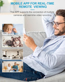 4K HD WiFi Mini-Övervakningskamera Inomhus för Livesändning med Mörkerseende och Rörelsesensor