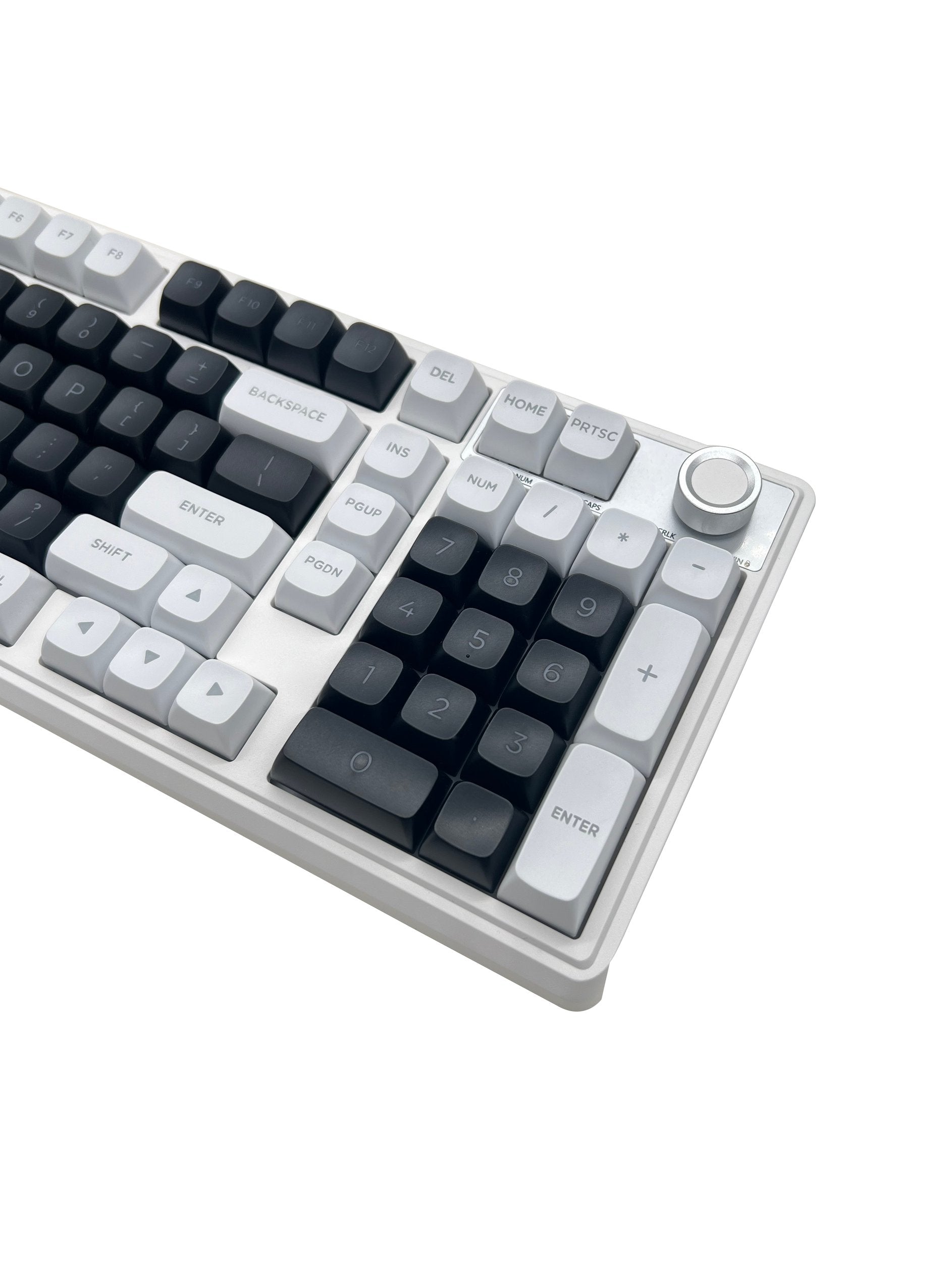 NÖRDIC Mekaniskt tangentbord med volymratt, Bluetooth/Trådbundet, US Layout