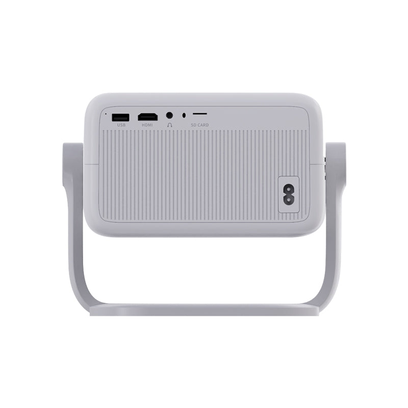 NÖRDIC 1080P Projektor Netflix-certifierad 320 ANSI lumen 2.4/5G WiFi 6 stöd för iOS/Android