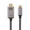 NÖRDIC 1,5m USBC till HDMI 4K 60Hz nylonflätad kabel space grey stöd för HDCP1.4 och 2.2