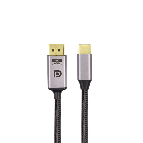 NÖRDIC1,5m USBC to DP 1.4 kabel 8K30Hz 4K120Hz 32,4Gbps HBR3 HDR10