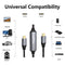 NÖRDIC 15m Aktiv USB 3.0 C till C-kabel, 5Gbps Super Speed USB-kabel