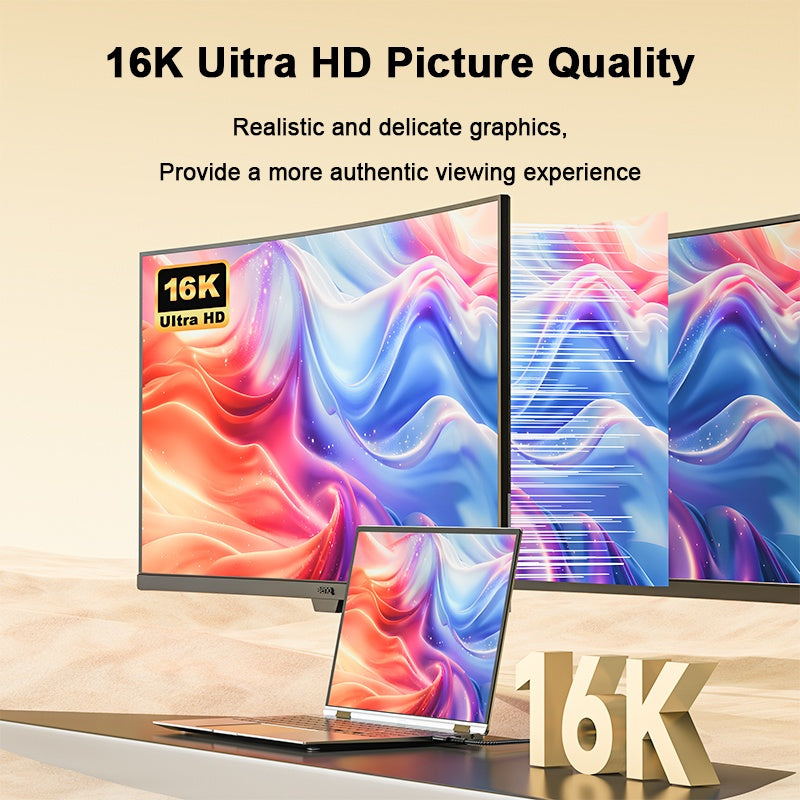 NÖRDIC 1m HDMI 2.2 kabel 96 Gbps, stöd för 16K 60Hz, 8K 240Hz, 4K 480Hz, HDCP 2.2 & 2.3, DTS:X, Dynamic HDR10+ och eARC