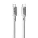 NÖRDIC 1m USB4 USB-C till C nylonflätad kabel PD3.1 med 240W snabbladdning 40G 8K60Hz 4K120Hz 5K60Hz 2x4K60Hz Emarker