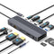 NÖRDIC 1 to 12 USB-C Docking station Dual Display 1xHDMI 4K60Hz 1xDP 4K60Hz