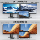 NÖRDIC 1 till 4 Docking Station 2xHDMI 2K@60Hz USB-A & USB-C Kompatibel med USB 4,Windows och Mac1