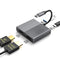 NÖRDIC 1 to 4 USB-C Docking Station 1xHDMI4K60Hz 1xDP 4K60Hz 1xUSB-C PD100W 1xUSB-A 5G MST