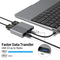 NÖRDIC 1 to 4 USB-C Docking Station 1xHDMI4K60Hz 1xDP 4K60Hz 1xUSB-C PD100W 1xUSB-A 5G MST