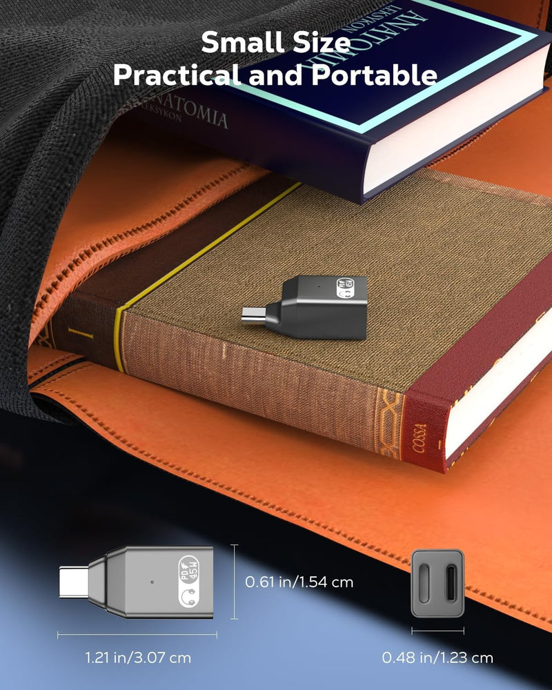 NÖRDIC USB-C till Lightning + USB-C Adapter för Ljud och Snabb laddning 45W