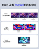 NÖRDIC 2m USB4 V2.0 120G 16K 240W kompatibel med Thunderbolt