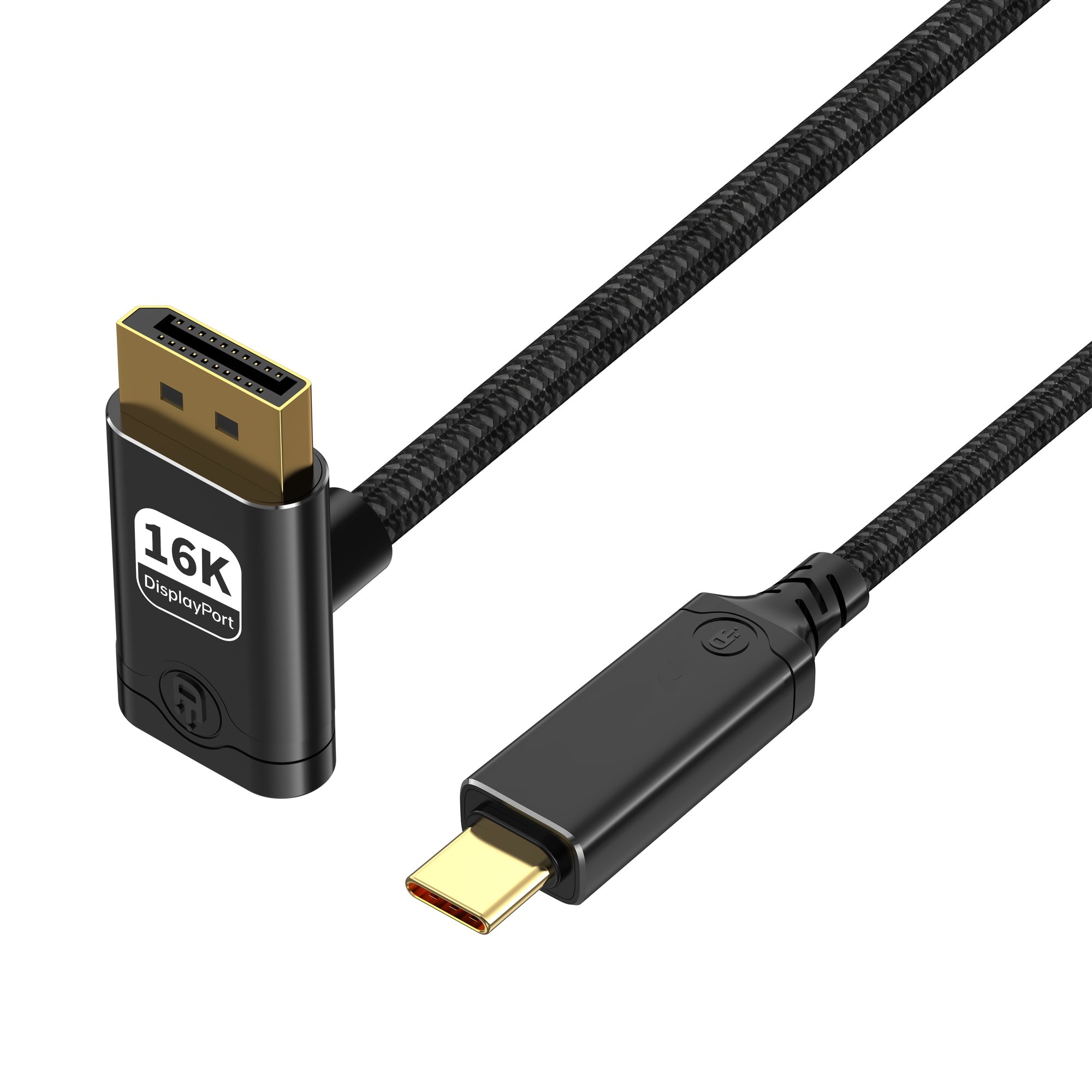 NÖRDIC 3m USB-C till DisplayPort 2.1 kabel 16K60Hz 8K120Hz 2K/4K240Hz 80Gbps Thunderbolt 5/4/3 till DisplayPort 2.1