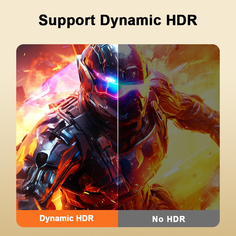 NÖRDIC 3 m nylonflätad DisplayPort 2.1 kabel DP80 UHBR20 80Gbps 16K/10K/8K@60Hz 4K@165/144Hz DSC 1.2a HDR HDCP 2.2 FreeSync G-Sync