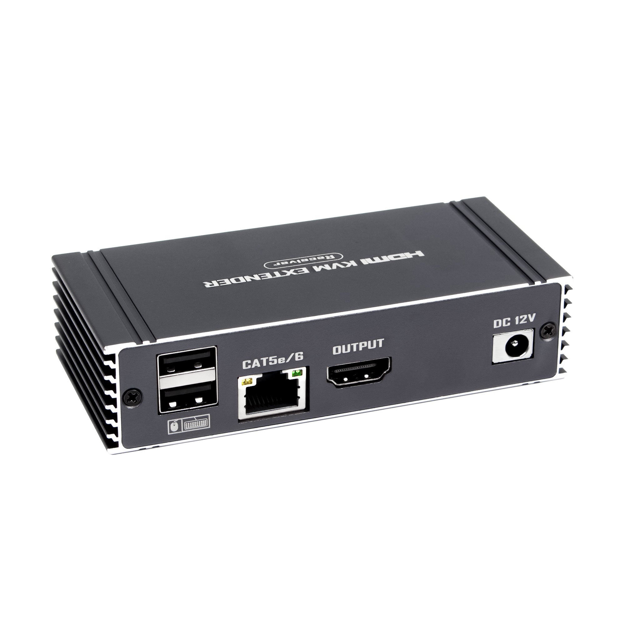 NÖRDIC 4K 60Hz 65 m HDMI KVM-förlängare med USB över Cat5e/Cat6 POC med loop-stöd för USB-tangentbord och mus till PC-dator