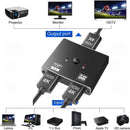 NÖRDIC 4K60Hz HDMI Switch 2 till 1 och splitter 1 till 2