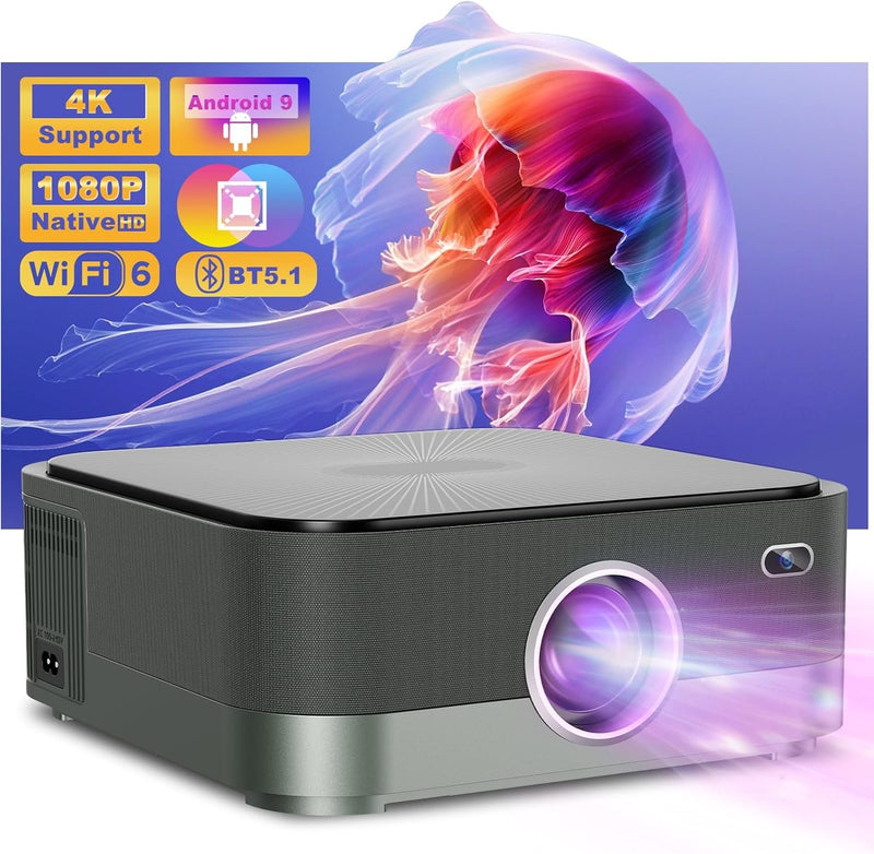 NÖRDIC 4K Projektor 500ANSI Resolution Dual band Bluetooth 5.1