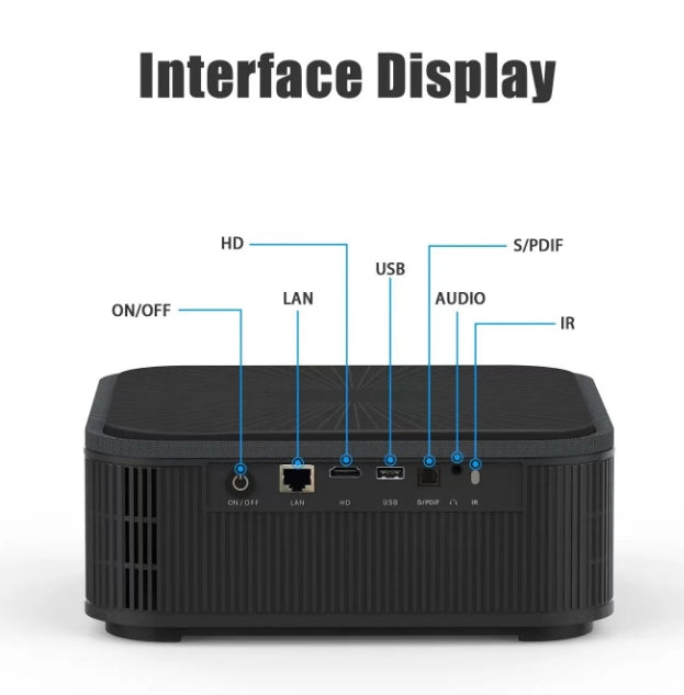 NÖRDIC Projektor 500ANSI Resolution Dual band Bluetooth 5.1