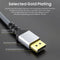 NÖRDIC 50cm Displayport till Displayport kabel ver 1.4 UHD 8K i 60Hz 32,4Gbps 10-bit HDR dubbelskärmad ren koppar 99,99%