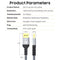 NÖRDIC 50cm Displayport till Displayport kabel ver 1.4 UHD 8K i 60Hz 32,4Gbps 10-bit HDR dubbelskärmad ren koppar 99,99%