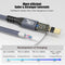 NÖRDIC 50cm USB3.2 Gen2 20Gbps USB-C till C nylonflätad förlängningskabel med Power Delivery 240W 4K60Hz
