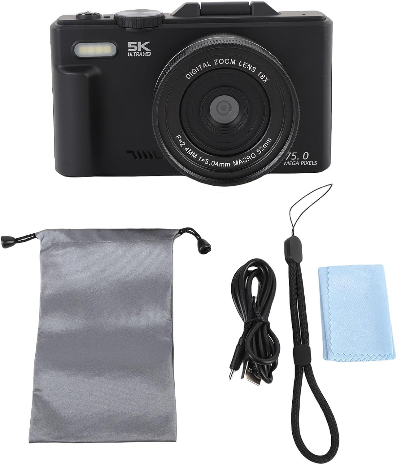 NÖRDIC 5K 75MP WiFi Ultra HD digitalkamera