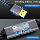 NÖRDIC 5m Aktiv USB 3.0 A till C Kabel, 5Gbps Super Speed USB-kabel Kompatibel med VR, Kamera, Dockningsstation och mer